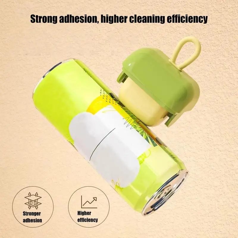 Reusable Lint Roller Washable 2X Cute Sausage Mouth Dog Hair Remover For Furniture Portable Kitten Hair Remover Roller