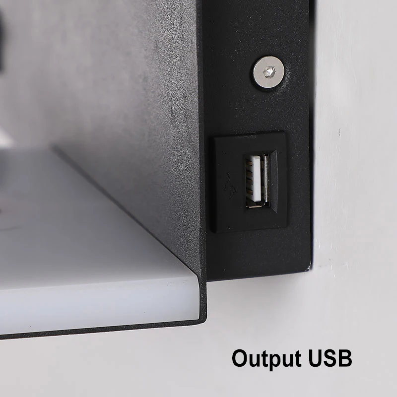 Wall lamp LED Wireless Charging USB wall light modern sconces with switch light indoor lighting home decor living room bedroom