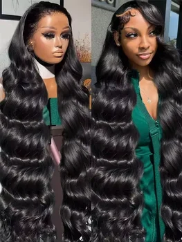 HD Transparent 13x4 13x6 Body Wave Lace Front Wig Pre Plucked 360 Lace Frontal Wig Human Hair Wigs For Women 5x5 Closure Wig 1