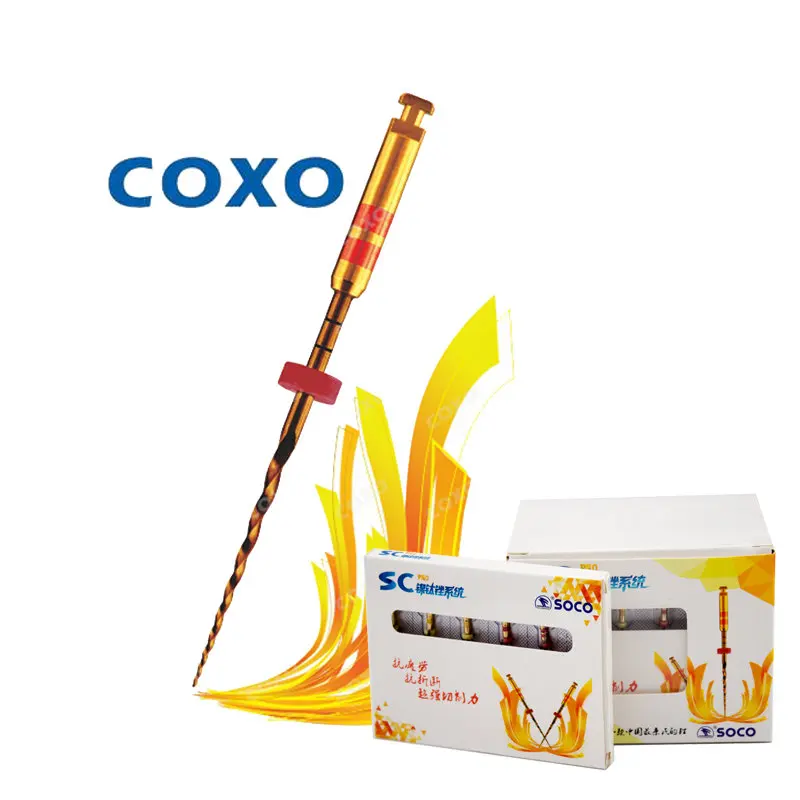 

SOCO SC PRO Dental Root Canal File Heat-Activated Rotary Nitinol Tooth Pulp Files Thermally Activated Nickel-Titanium