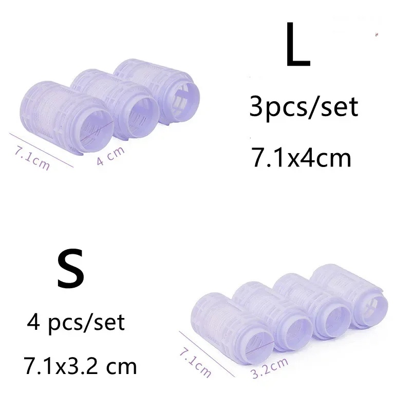 3/4pcs/lot 2 Size Air Bang Rollers Self-adhesive Lazy Bangs Roller Hair Curlers Hair Curling Air Bangs Roller Clip Styling Tools