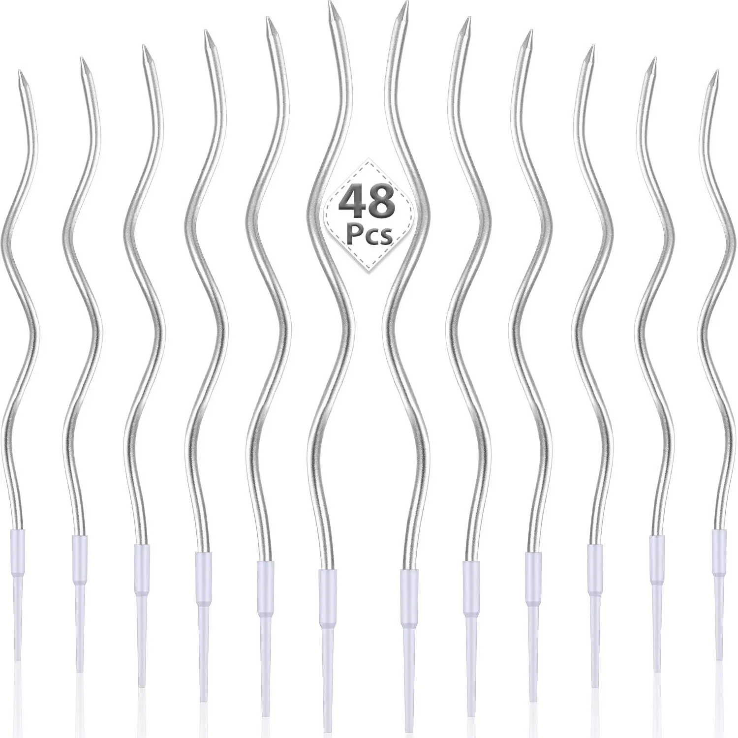 Set of Elegant Spiral Celebration Candles