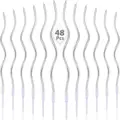 48pcsSilver Curve