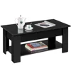 Modern 39in Lift Top Coffee Table with Hidden Compartment & Storage for Livingroom, Black 4
