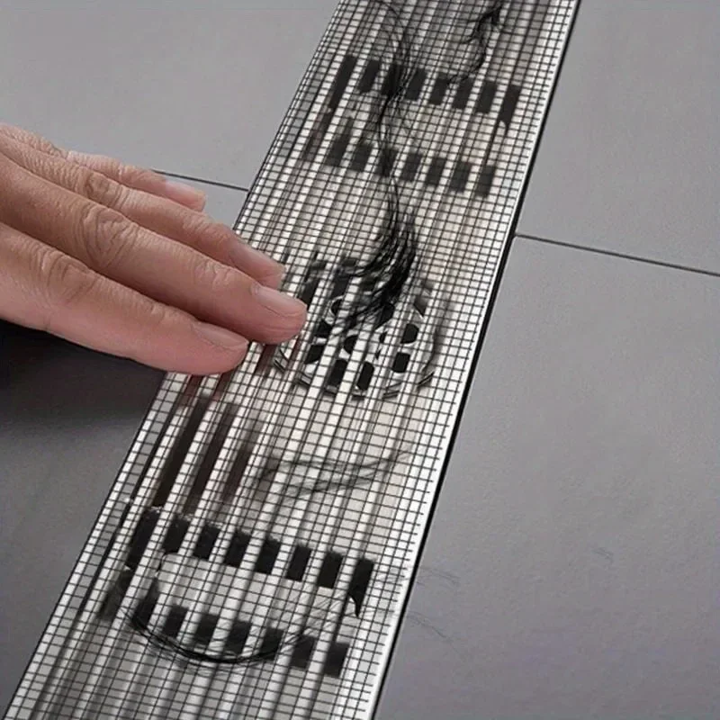 Floor Drain Sticker 5-100m Self-Adhesive Cutable Shower Drain Hair Catcher Disposable Mesh Sink Strainer Filter Screen