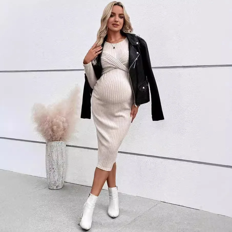 Womens dresses autumn winter maternity A line dress