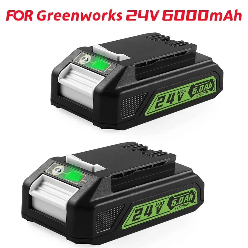 

Replacement Greenworks 24V 6.0Ah Battery BAG708,29842 Lithium Battery Compatible with 20352 22232 24V Greenworks Battery Tools