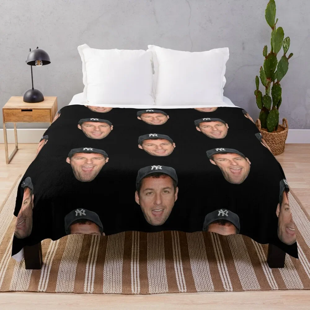 

Adam Sandlers Face Classic TShirt3150 Throw Blanket for sofa Comforter Flannel Fabric Blankets