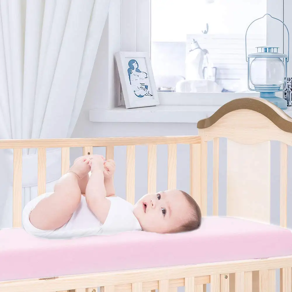 Crib Fitted Sheets Microfiber Bedding Sheet for Baby Fits Crib & Toddler Bed mattresses 5