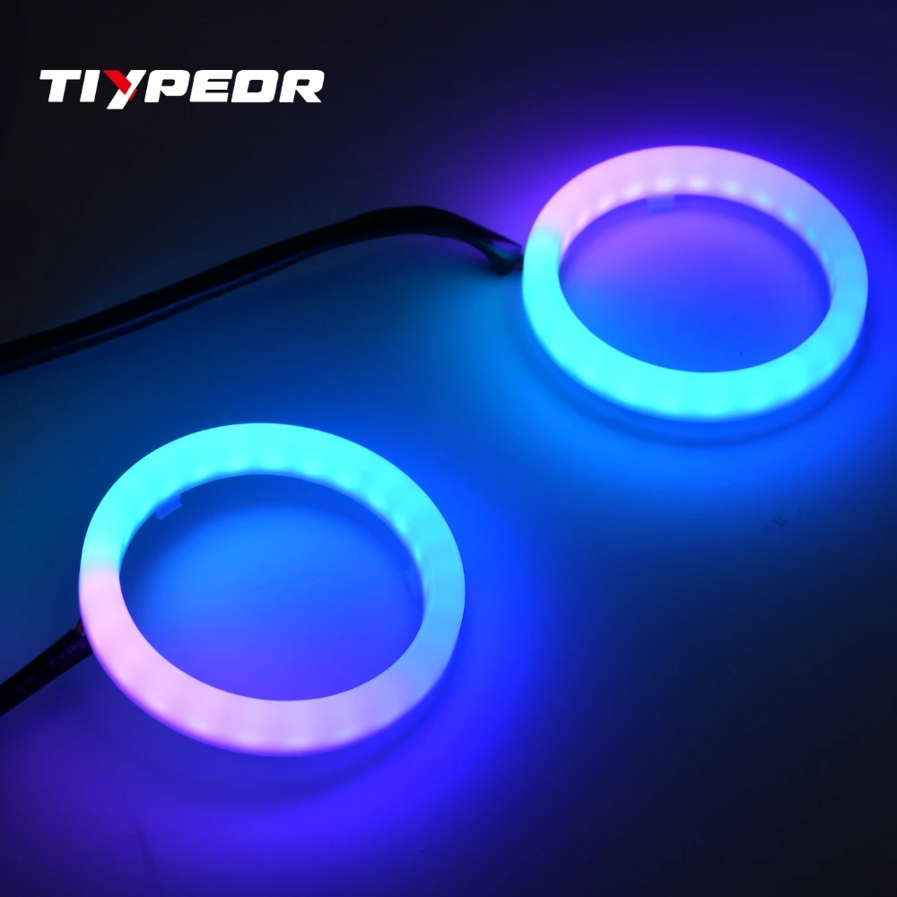 รูปสินค้า ไฟวงแหวน LED ปรับสีได้ สำหรับโลโก้รถยนต์