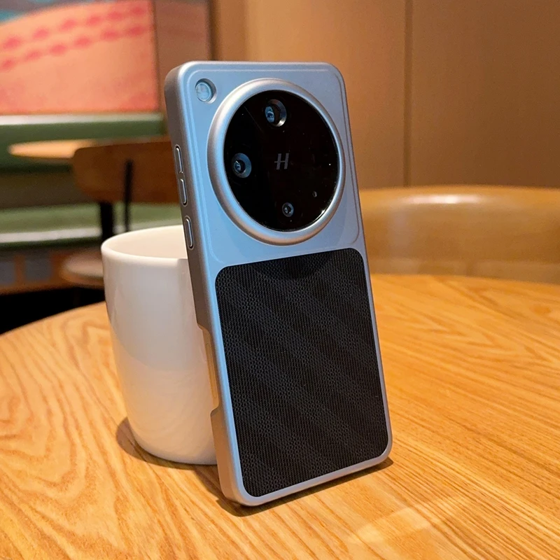 Minimalist Shockproof & Drop-Resistant Leather Phone Case with PC Material