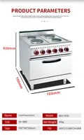 Freestanding Four Hot Plate Electric Range With Oven 2