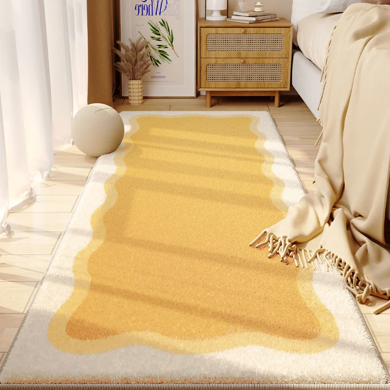 

Fluffy Soft Bedroom Carpets for Living Room Bedside Area Rugs Non-Slip Floor Mat Cute Rugs Children's Room Decor Door Mat 러그 카페트