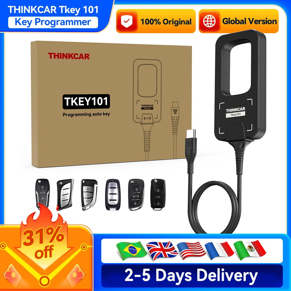 THINKCAR TKey 101 Universal Car Key Programmer With 4 Anti-theft Modes ...