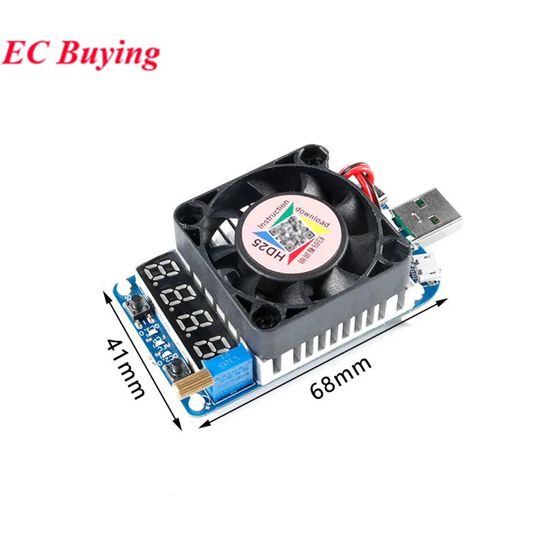 Фото HD25 HD35 4A/25W 5A/35W Триггер QC2.0 QC3.0 AFC FCP Электронный нагрузочный резистор USB Тест разрядки батареи Регулируемый ток Напряжение №2