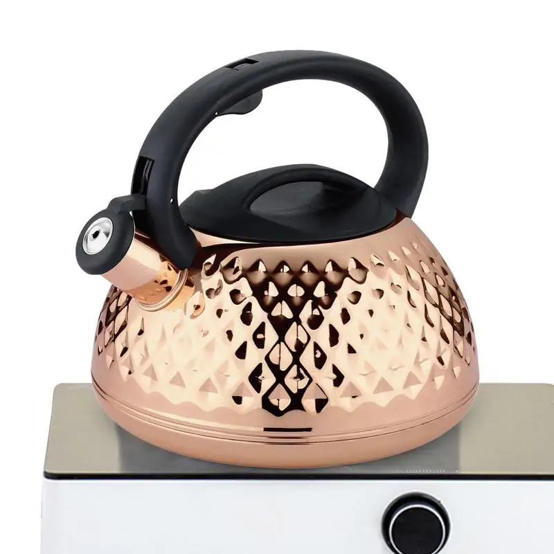 

Tea Kettle For Stove Top Stainless Steel Tea Pots With Cool Touch Large Capacity Tea Kettle For Outdoor 3L Boiling Teapots