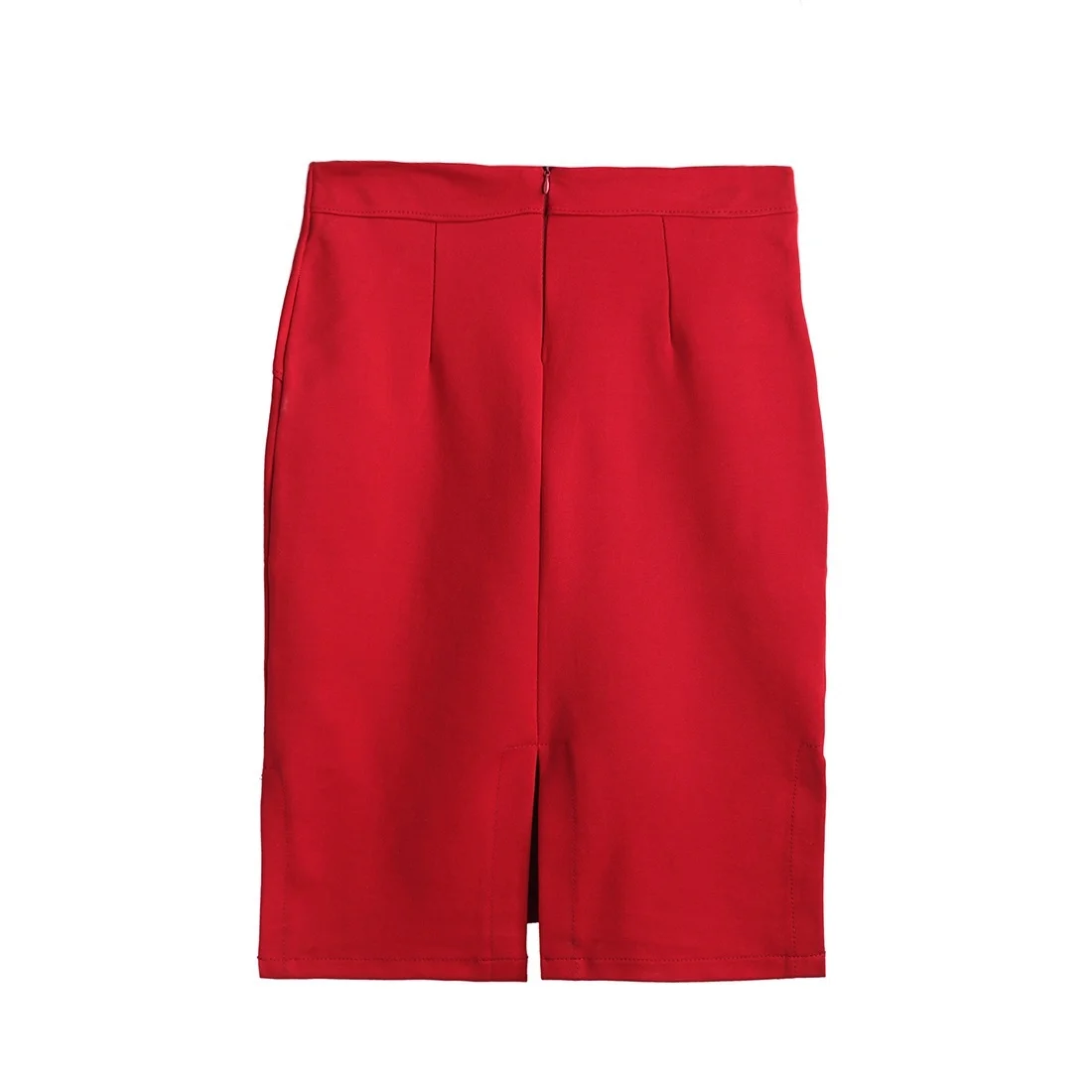 High Elastic Women's New Three-split Package Hip Slim One Step Professional Skirt