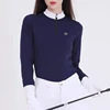 2024 Horse Riding Clothes Long Sleeve Horse Back Rider Competition Top Tees Equipment Equestrian Cotton Polo Shirts 3