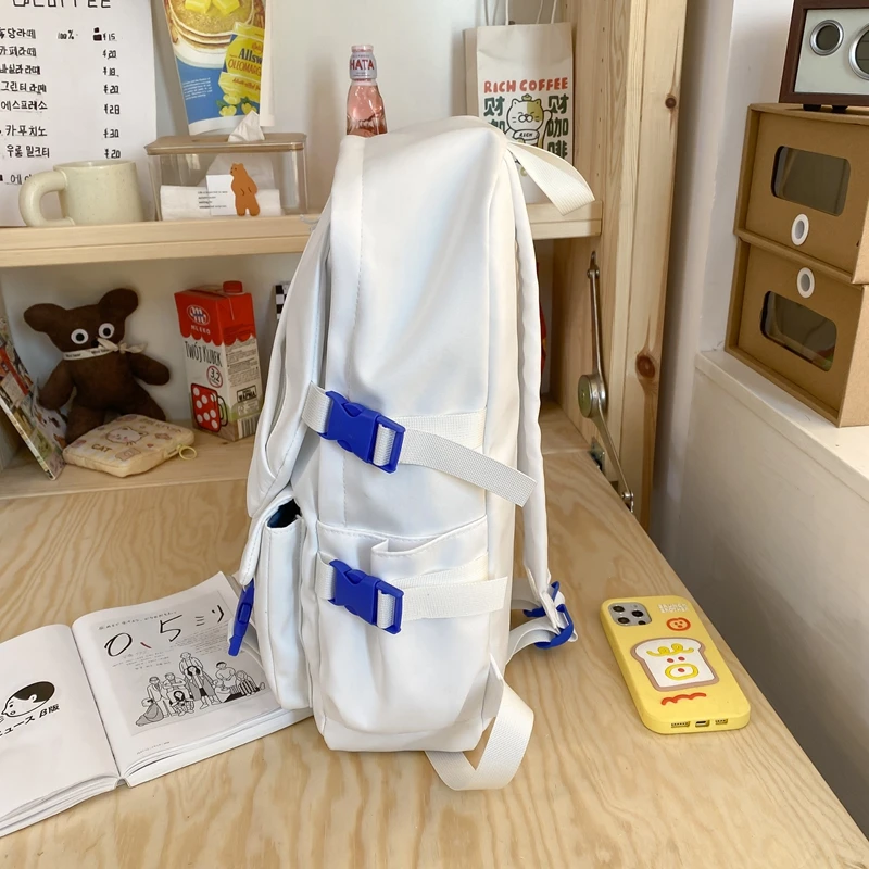 Fashion Women Cute Backpack Kawaii Teen Girls Schoolbag Waterproof Bookbag Colleg Laptop Rucksack Nylon Travel Mochila