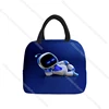 Astro Bot Lunch Bag for Boys Kids Girls Cartoon Astronaut Waterproof Cooler Lunch Box Tote Insulation Package Portable 5