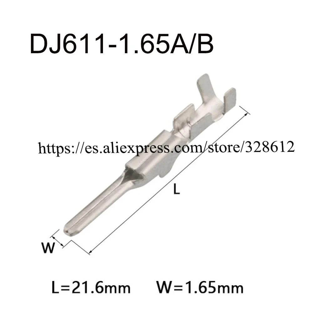 

2000PCS DJ611-1.65A/B auto Harnes terminal Connector automotive plug instrument fuse box wiring terminal insert spring