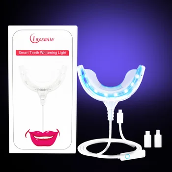 Lampada a luce LED per sbiancamento dei denti Ricarica USB portatile Sbiancamento dei denti a luce blu a LED per la casa