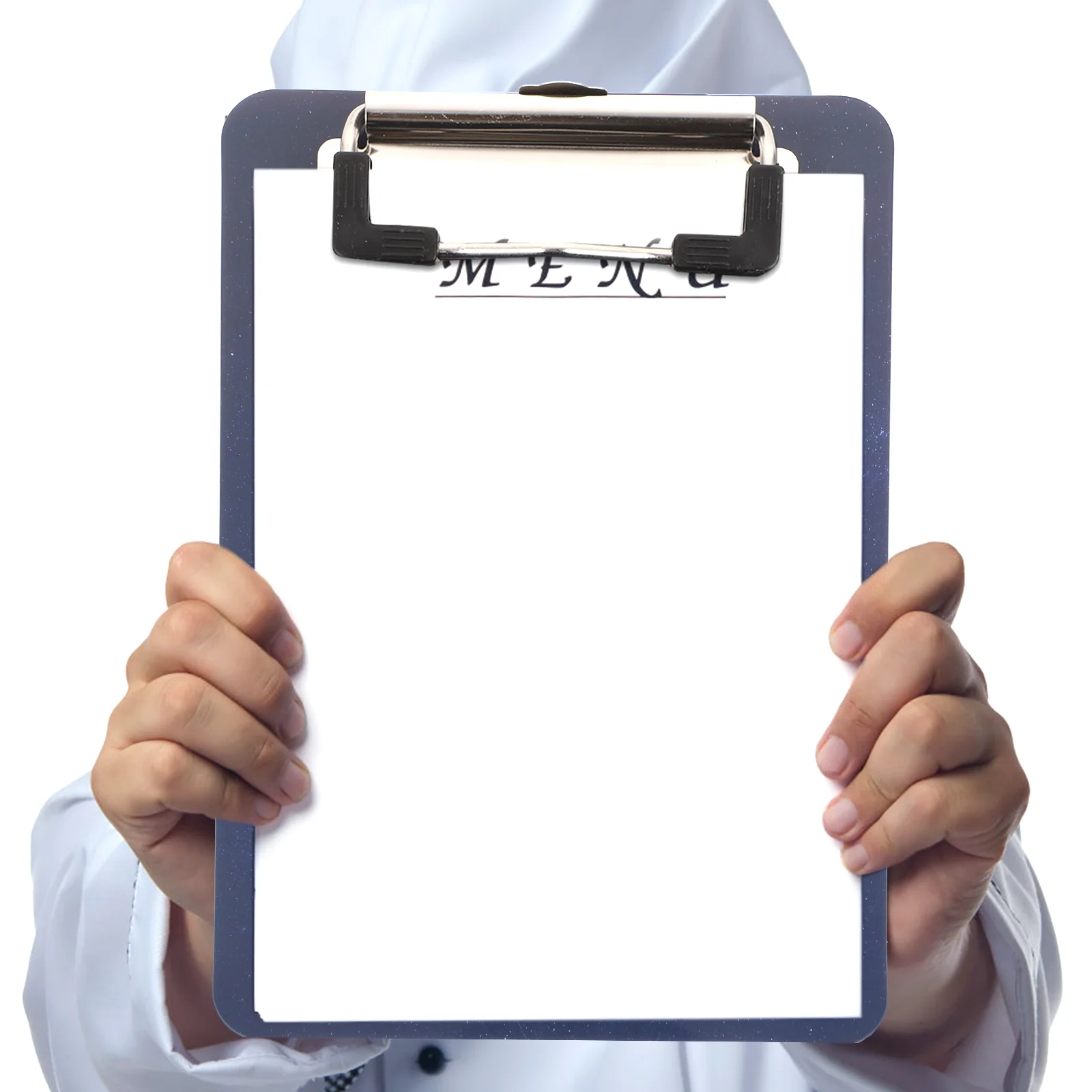 별 쓰기 패드 골판지 계약 데이터 부목 포인트 메뉴 클립, Abs 금속 학생 플라스틱 클립보드 지지대, 2 개