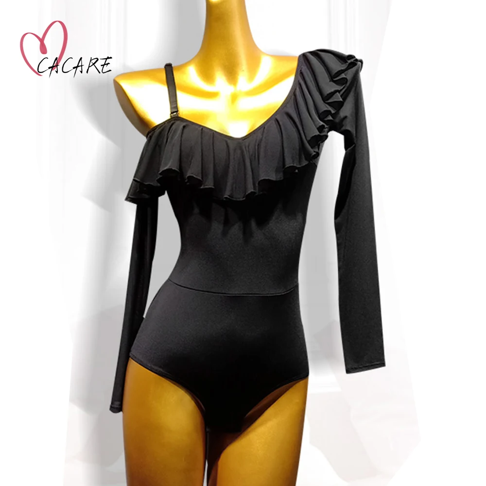 Latin Ballroom Dance Tops Women Leotard Dance Sports Costume Outfit Samba Women's Suit Top Dancewear Latino 1208