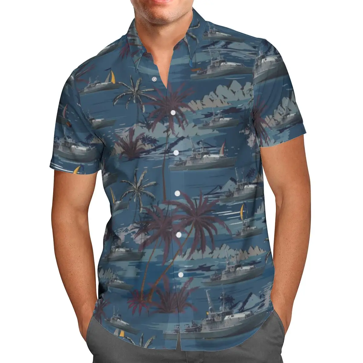 Hawaiian Shirt Oversized Streetwear 3D Anime Short Sleeve Men's Beach Summer 5XL