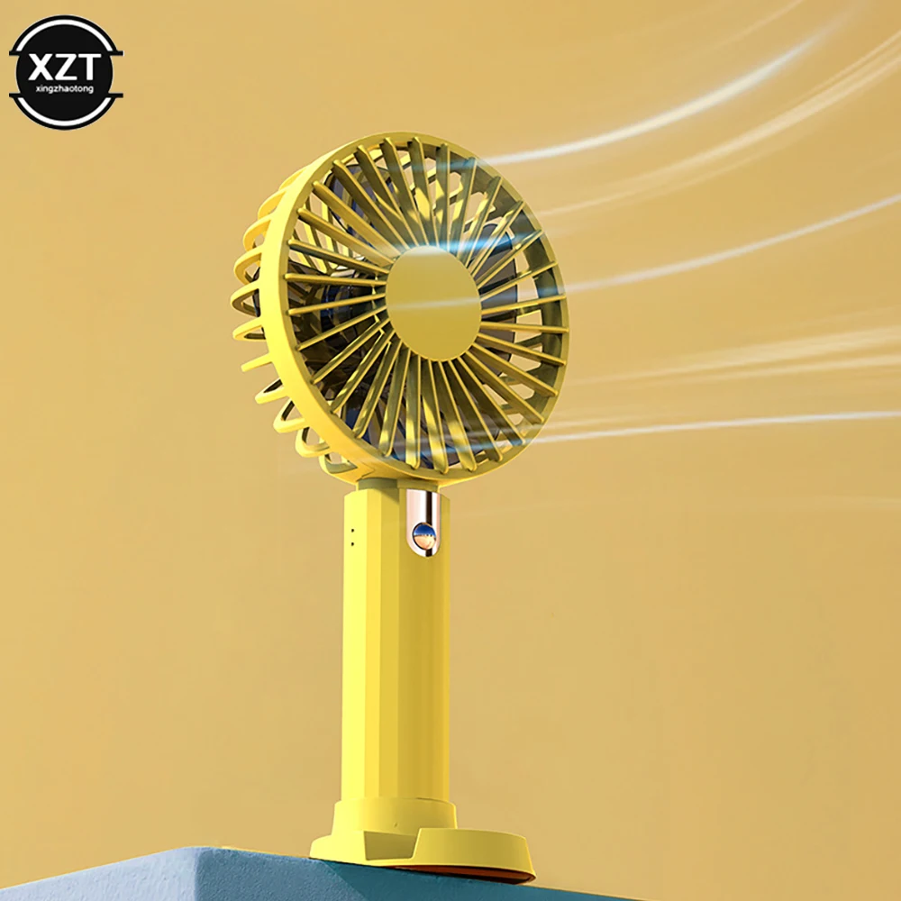 NEW Handheld Mini Fan Creative Desktop USB Charging Fan Office Outdoor Portable Electric Cooling Gift