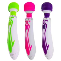 60 Hz leistungsstarker Zauberstab-Massagegerät, Vibrator, USB wiederaufladbar, Körpermassagestab für Frauen, Klitoris-G-Punkt-Stimulator, ABS-Silikon, Adul 2