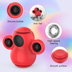 Nova criança fidget spinner brinquedos empurrar bolha mudança rosto anti ansiedade stress crianças alívio do estresse sensorial brinquedo de pelúcia para crianças