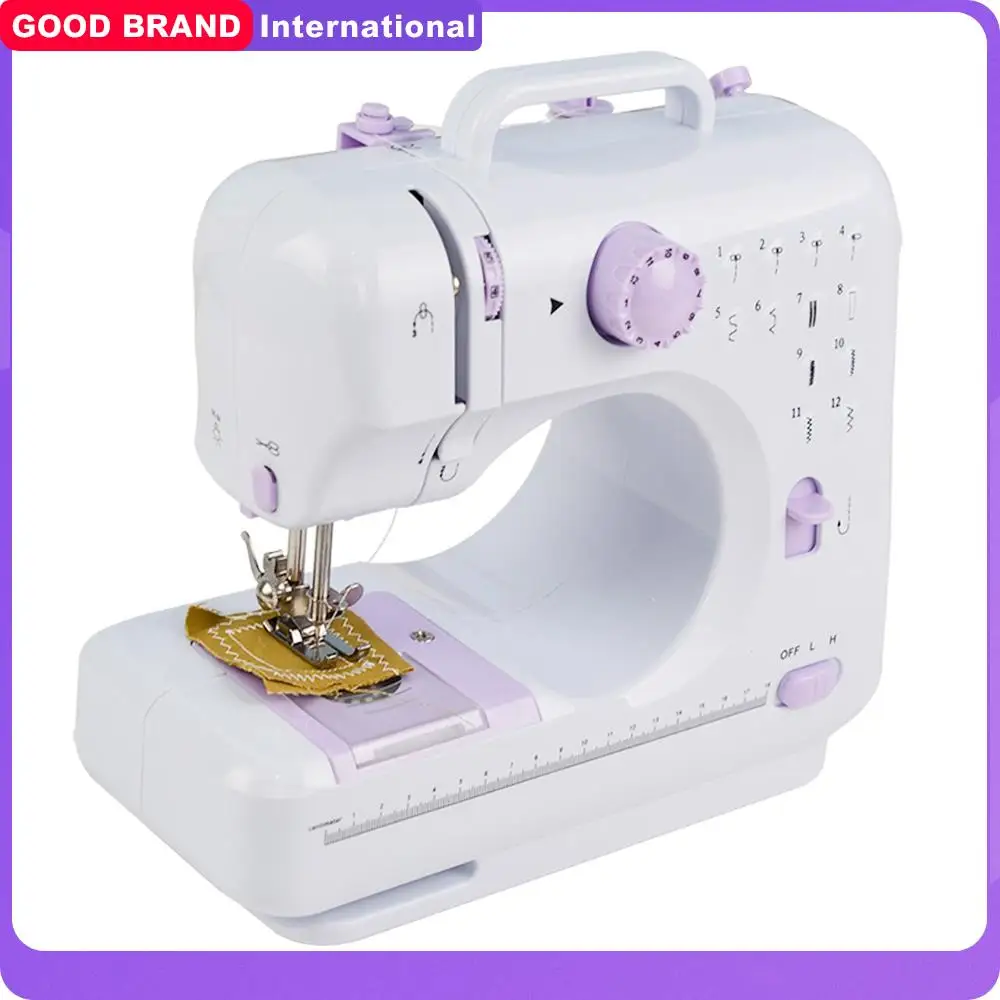 Portable Sewing Machine for Beginners Kids Mini Electric Household Crafting  Mending Sewing and 12 Built-In Stitches - AliExpress