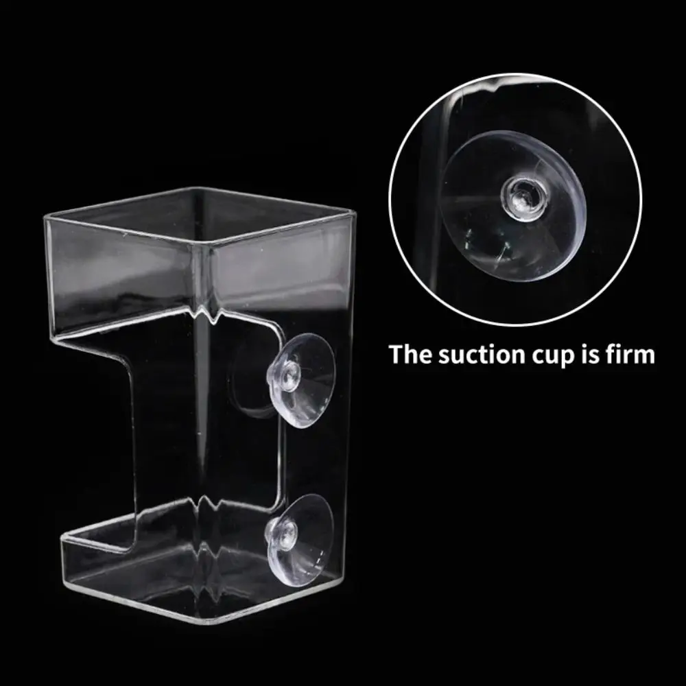 Acryl Aquarium Feeder Ring Saugnapf Transparent Aquarium Lebensmittel Spender Langlebige Fisch Feeder Tablett mit Fester Spitze – Detail 8