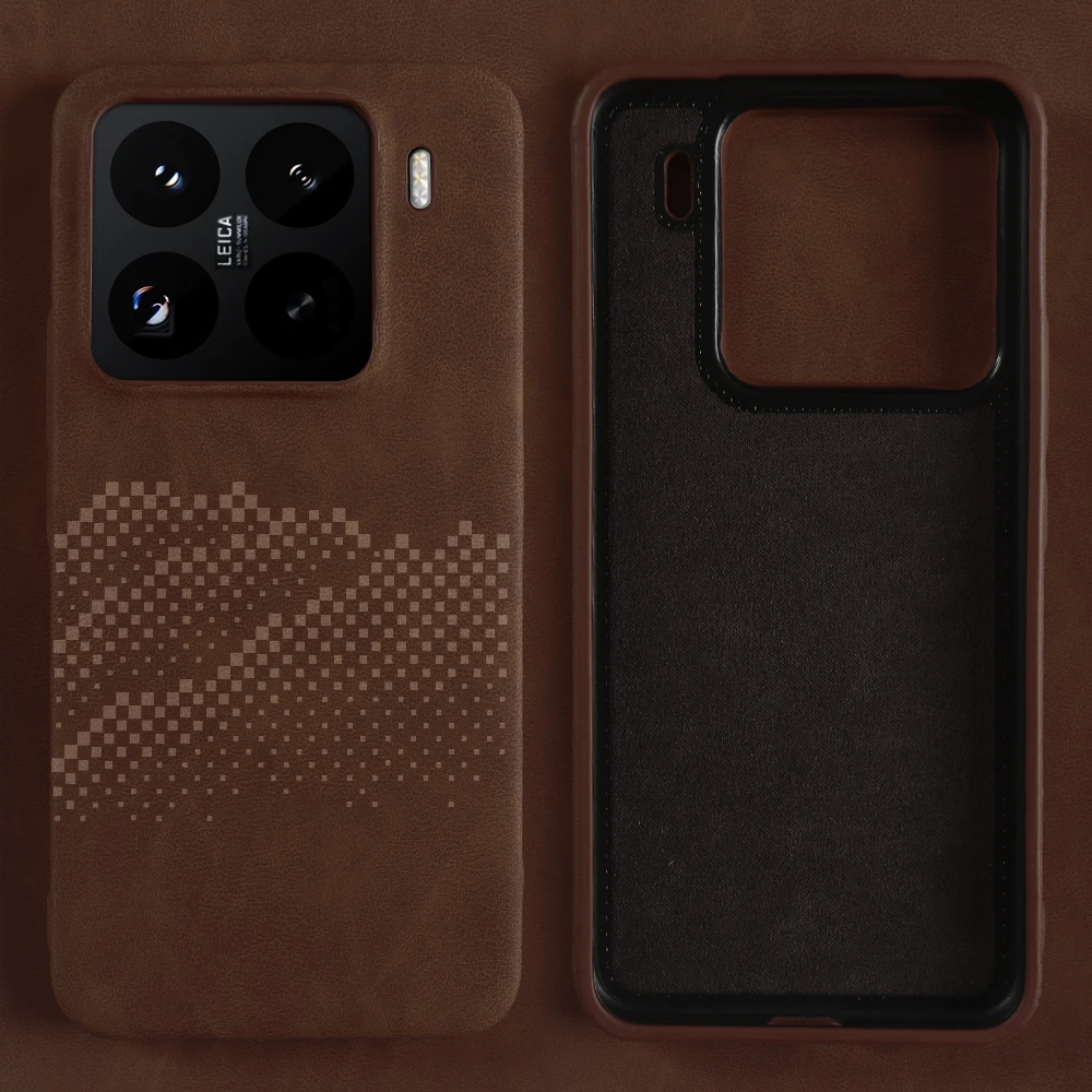 Leather Shockproof Bumper Case - Premium Protective Cover