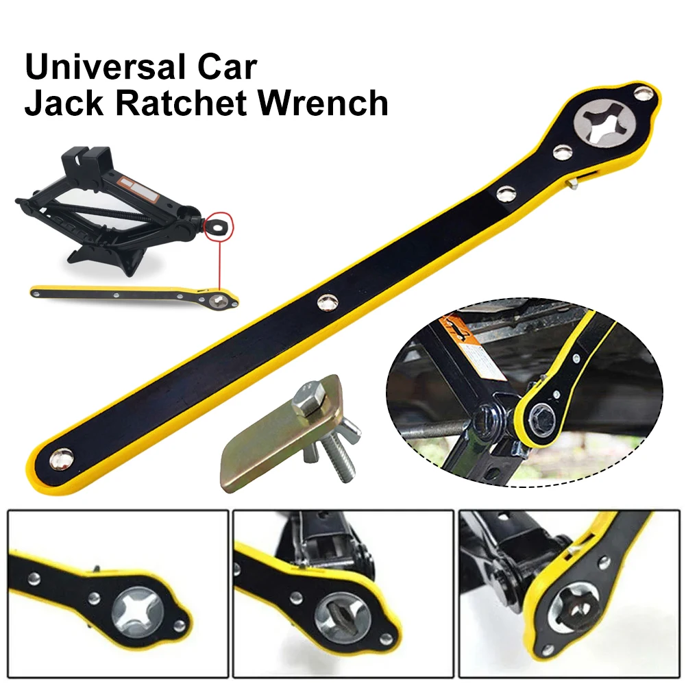 New Car Labor-saving Jack Ratchet Wrench Scissor Jack Garage Tire Wheel Lug Wrench Handle Labor-saving Wrench Car Repair Tool