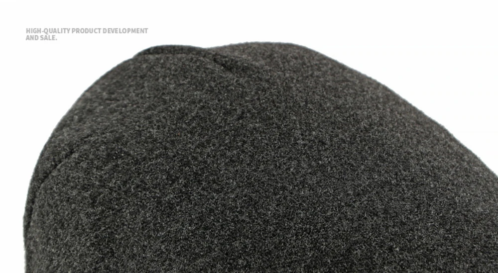 HT4939 Herren Berets Neue Dicke Warme Herbst Winter Wolle Baskenmütze Hut Frauen Männlich Weiblich Ivy Flache Kappe Fleece Gefüttert Einstellbare Baskenmütze Kappen – Detail 4