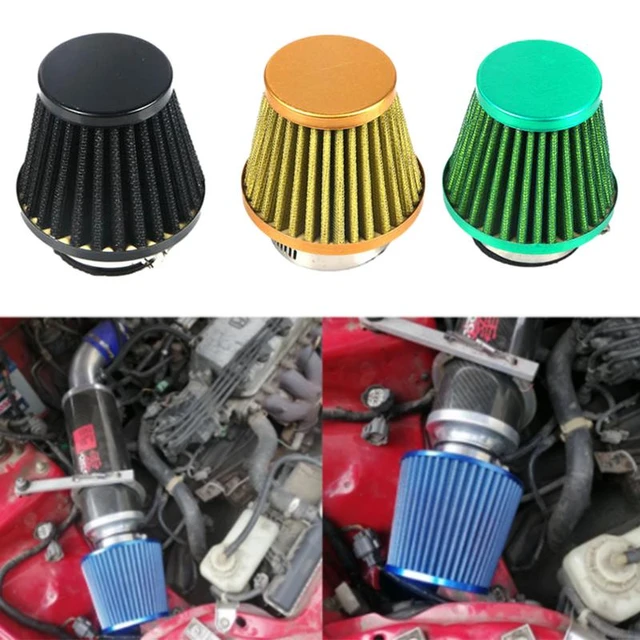 Colored Mesh Air Filter Universal High Flow Racing Performance Cone Tapered Air  Filter For Car Clamp-on Refit Intake Funnel - AliExpress