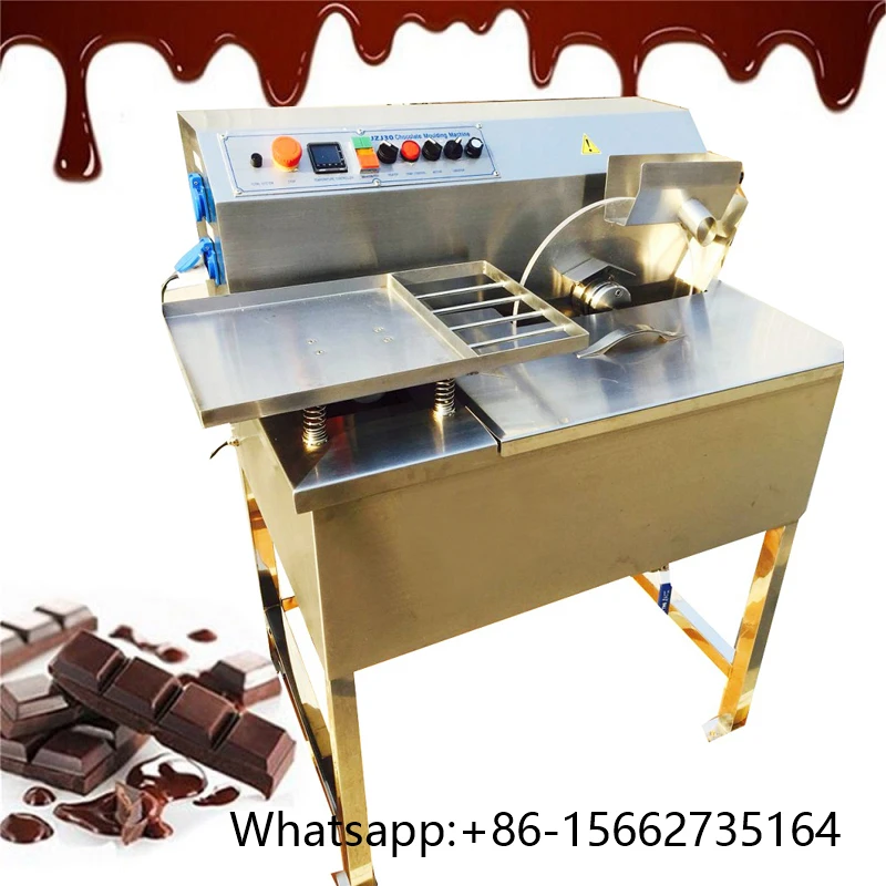 Commercial CE Approved 30 Kg Per Batch Chocolate Melting Tempering Machine With Vibration Table
