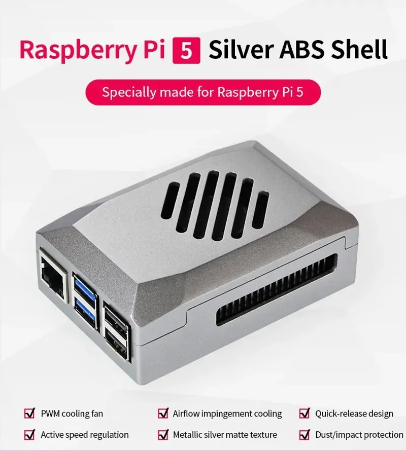 Raspberry Pi 5 Model 2GB/4GB/8GB RAM Option KIt 27W Power Case 64GB Card Card reader RTC Card