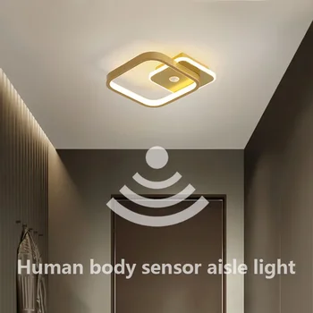 모던 LED 천장 조명, 거실 침실 복도 계단 천장 조명, 모션 센서 샹들리에 조명 고정장치