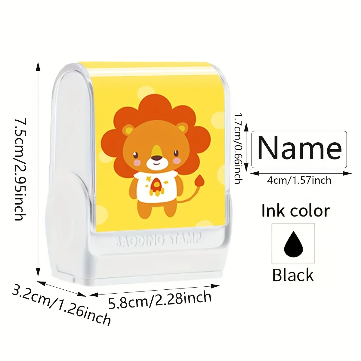 Rubber Stamps Custom Logo Stamp Customized children's name stamp personalized waterproof stamp for clothing Men's and women's personalized ink pad stamps