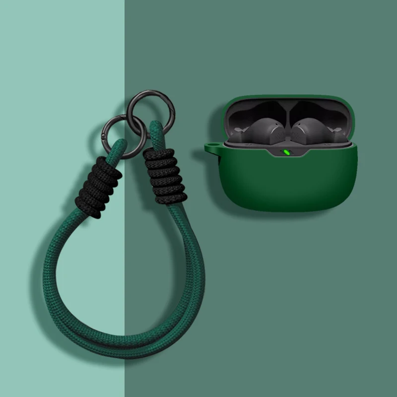 Solid Color Shockproof Silicone Earphone Cover