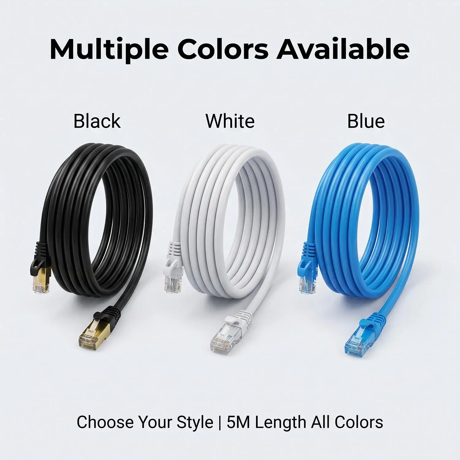 5M RJ45 CAT6A 이더넷 케이블 범용 네트워크 전송 난연성 RJ45 Cat6 40Gbps 1000MHz Lan 코드 라인