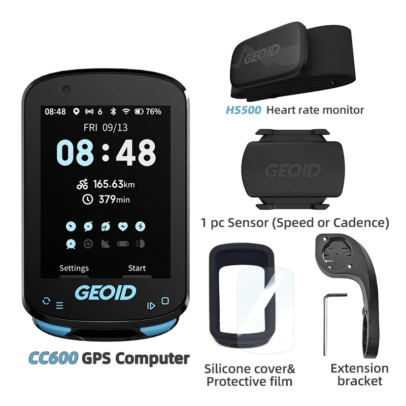 Geoid CC600 バイクコンピュータカラースクリーンスマート