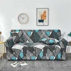 Elastic Geometric Sofa Covers for Living Room - Couch and Chair Protector Slipcovers (Color 9)