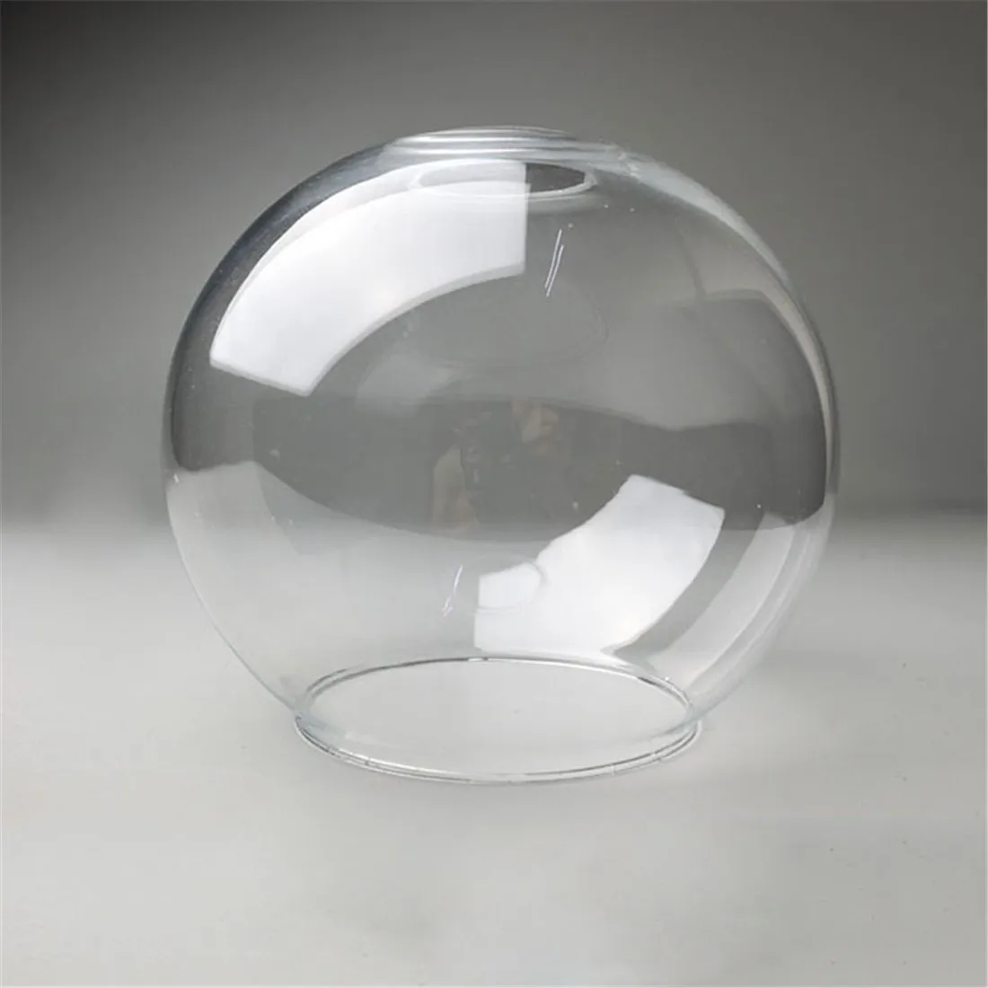 D13cm D15cm D20cm D25cm Hand Blown Clear Glass Globe Lamp Shade Replacement with 2 Ends Opening D18cm Glass Cover Ball Lampshade