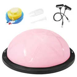 46cm Yoga Pilates Soft Big Ball Gym for Fitness Workout Exercise Balls Thickened Explosion-Proof Home Pvc Equipmen Rope Pump