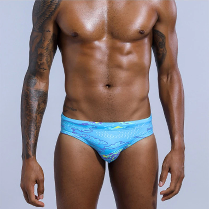 

Printing Mens Swimsuit 2023 Sexy Bathing Suit Low Waist Swimwear Beachwear Breathable Bathing Beach Wear Surf Sexy Swim Trunks