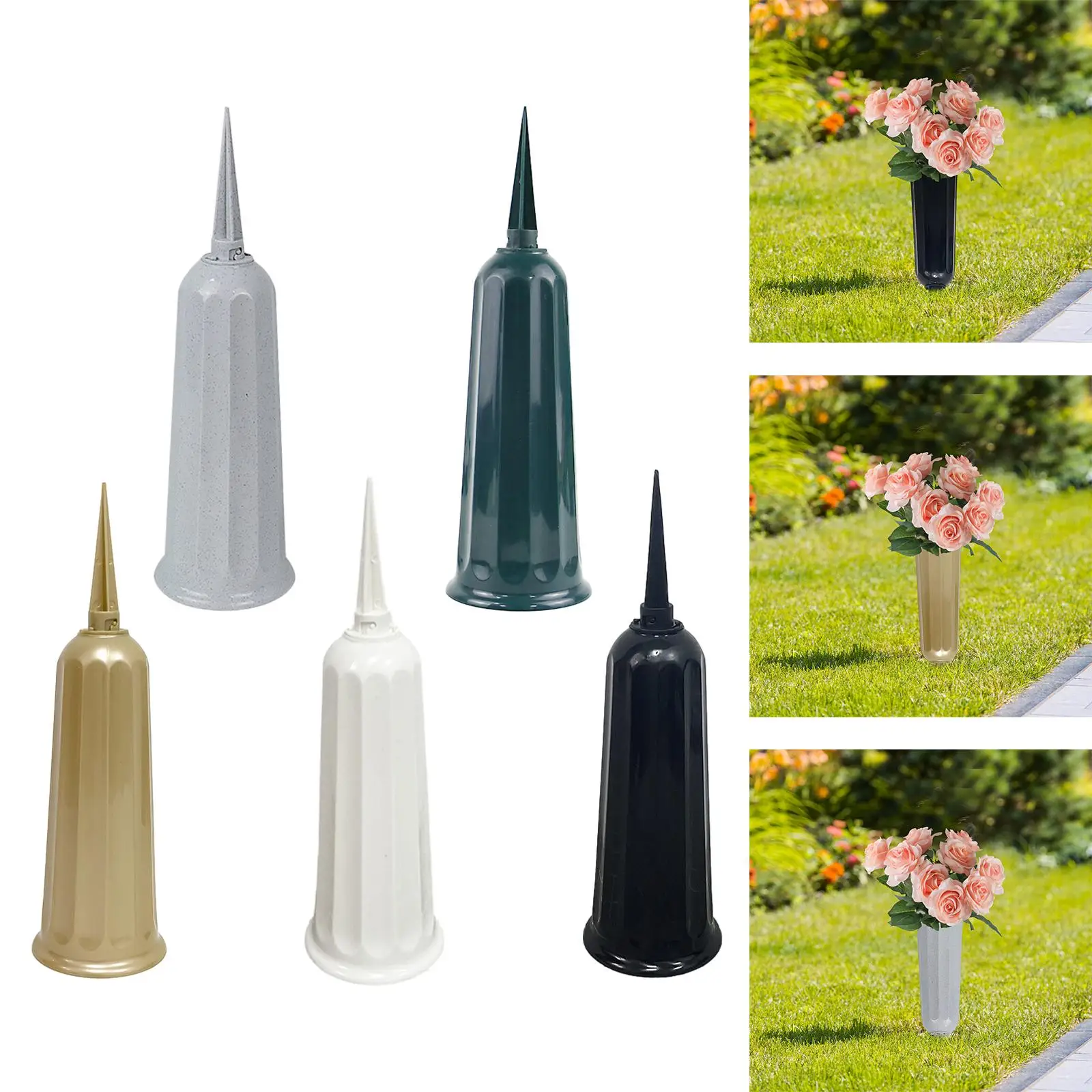 Cemetery Vases, Removable Stake Flower Holders, Art Vases, Universal Grave Cemetery Vases, Removable Stake Flower Holders, Art Vases, Universal Grave